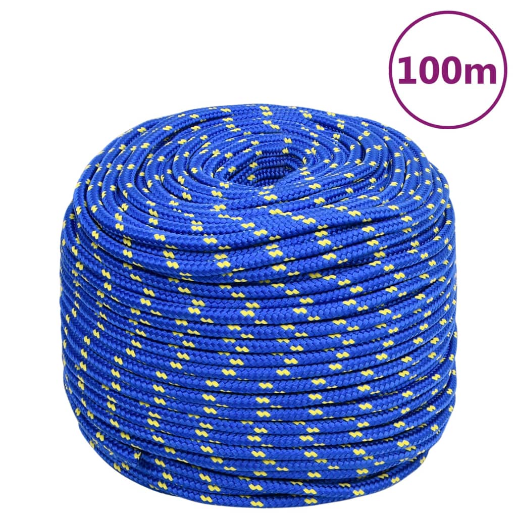 8720287127345_a_en_hd_1 vidaXL Boat Rope Blue 10 mm 100 m Polypropylene - Image 1