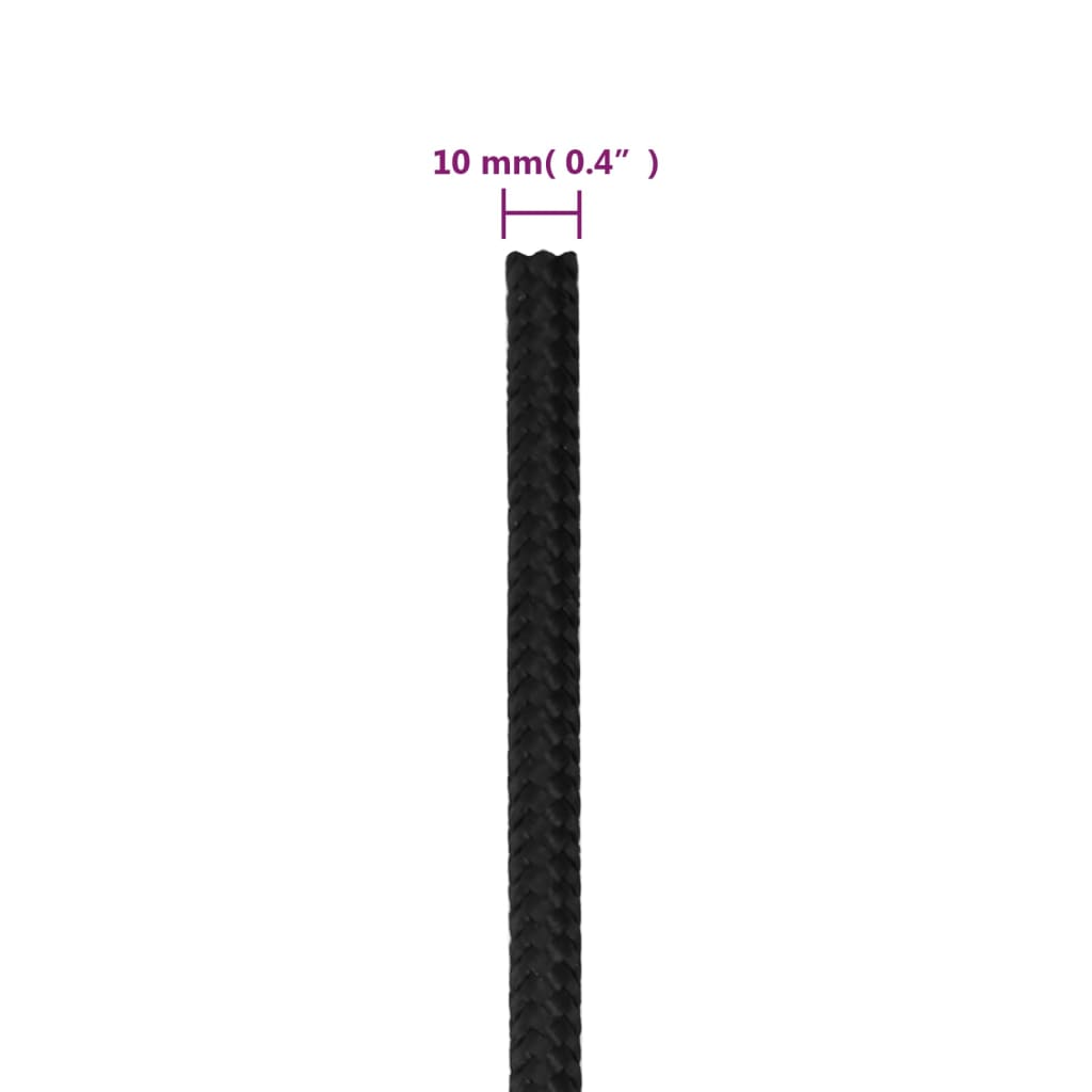 8720287127864_g_en_hd_5 vidaXL Boat Rope Full Black 10 mm 50 m Polypropylene - Image 6
