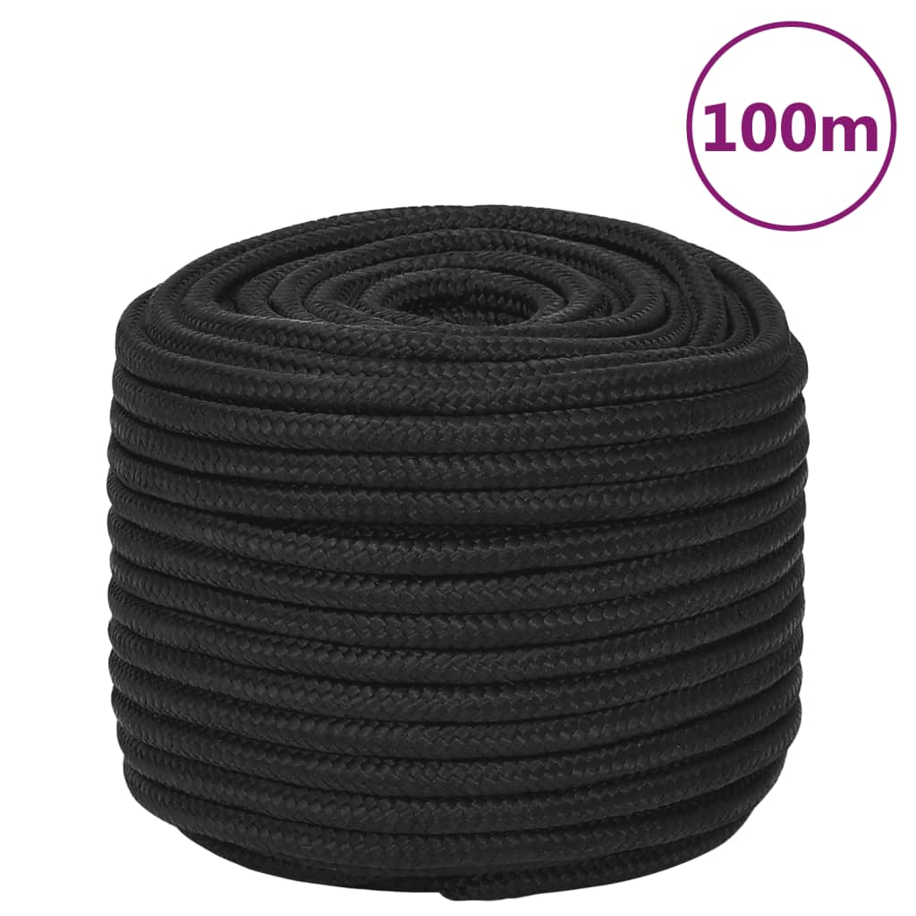 8720287127925_a_en_hd_1 vidaXL Boat Rope Full Black 12 mm 100 m Polypropylene - Image 1
