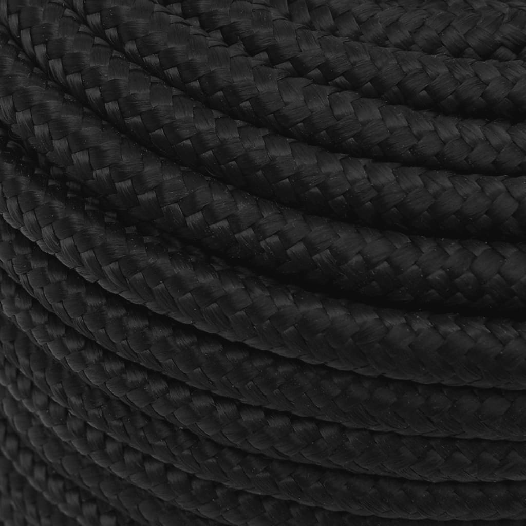 8720287127925_g_en_hd_3 vidaXL Boat Rope Full Black 12 mm 100 m Polypropylene - Image 4