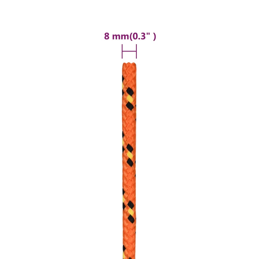 8720287129400_g_en_hd_5 vidaXL Boat Rope Orange 8 mm 50 m Polypropylene - Image 6
