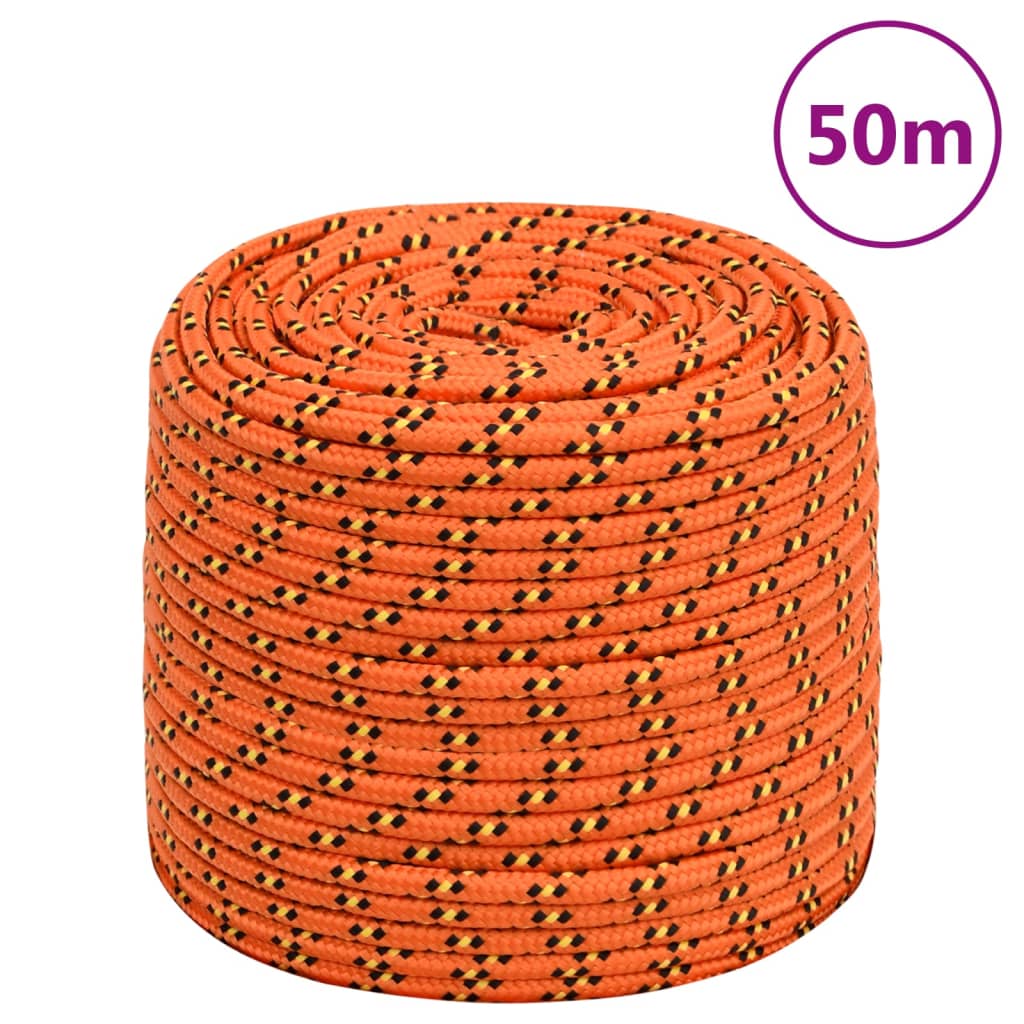 8720287129455_a_en_hd_1 vidaXL Boat Rope Orange 10 mm 50 m Polypropylene - Image 1