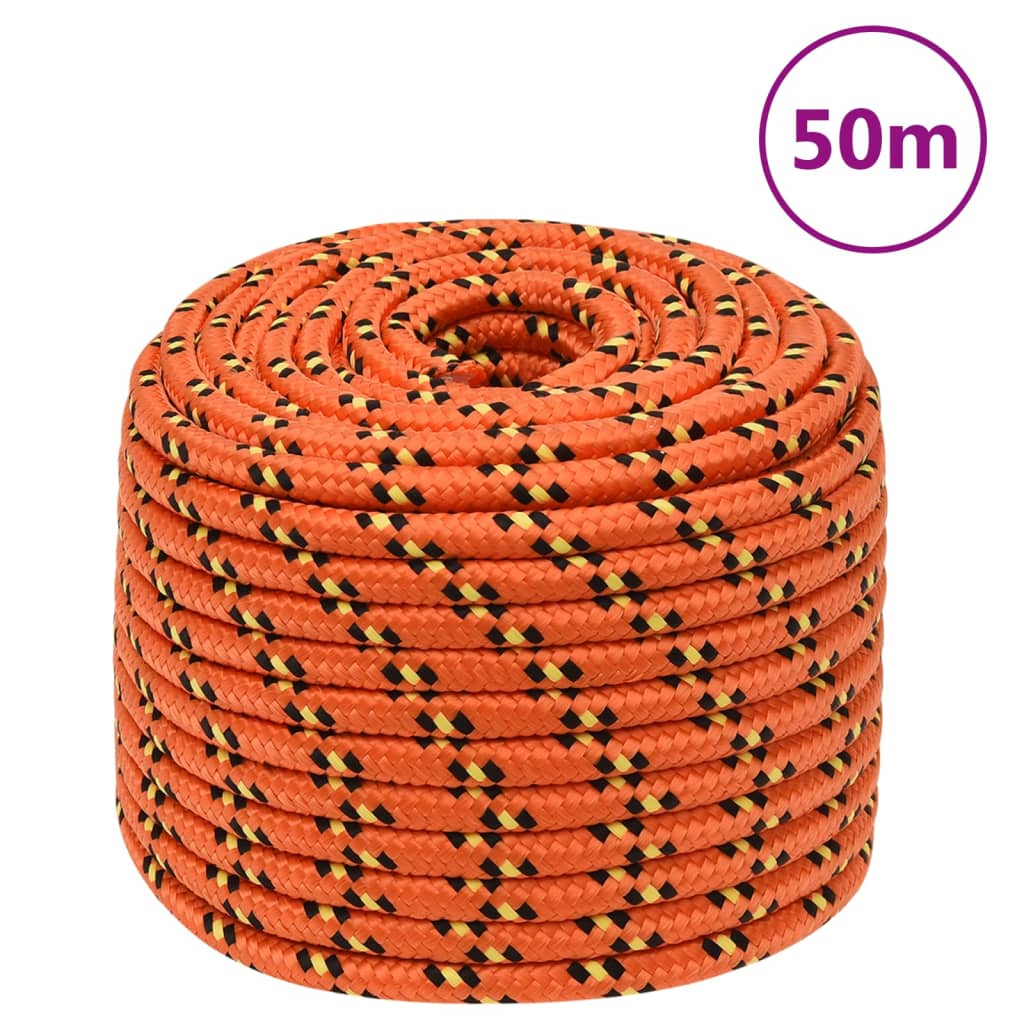 8720287129509_a_en_hd_1 vidaXL Boat Rope Orange 12 mm 50 m Polypropylene - Image 1