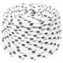 vidaXL Braided Boat Rope White 6 mmx100 m Polyester
