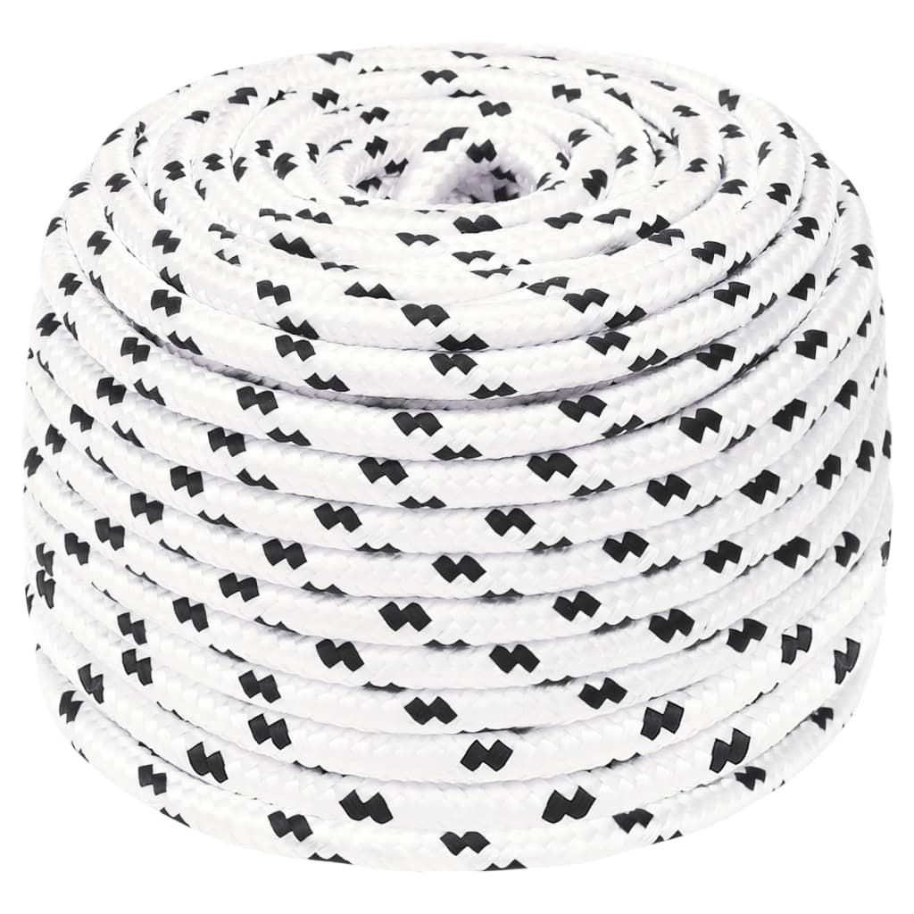 8720287130420_a_en_hd_1 vidaXL Braided Boat Rope White 6 mmx100 m Polyester - Image 1