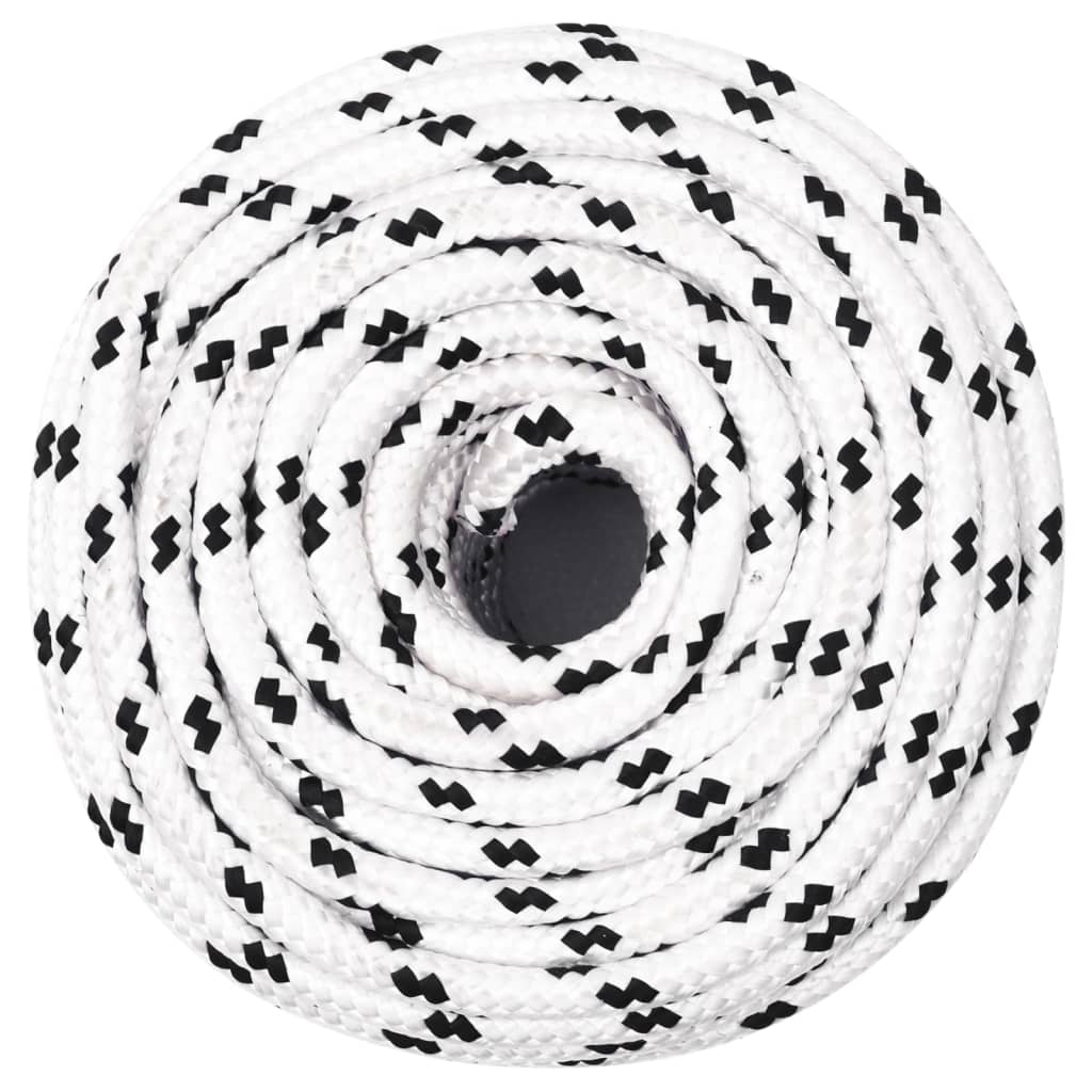 8720287130420_g_en_hd_1 vidaXL Braided Boat Rope White 6 mmx100 m Polyester - Image 2