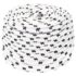 vidaXL Braided Boat Rope White 8 mmx100 m Polyester