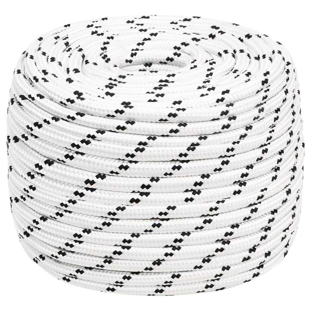 8720287130567_a_en_hd_1 vidaXL Braided Boat Rope White 12 mmx100 m Polyester - Image 1