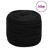 vidaXL Work Rope Black 6 mm 50 m Polyester