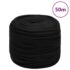 vidaXL Work Rope Black 10 mm 50 m Polyester