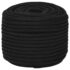 vidaXL Work Rope Black 12 mm 50 m Polyester - Image 2