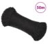 vidaXL Work Rope Black 6 mm 50 m Polypropylene
