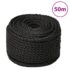 vidaXL Work Rope Black 10 mm 50 m Polypropylene