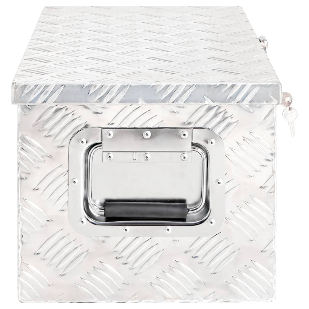 8720287132875_g_en_hd_2 vidaXL Storage Box Silver 70x31x27 cm Aluminium - Image 3