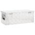 vidaXL Storage Box Silver 70x31x27 cm Aluminium - Image 4