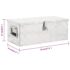 vidaXL Storage Box Silver 70x31x27 cm Aluminium - Image 8