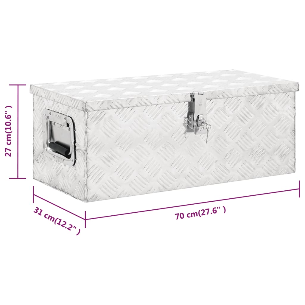 8720287132875_g_en_hd_7 vidaXL Storage Box Silver 70x31x27 cm Aluminium - Image 8