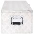 vidaXL Storage Box Silver 80x39x30 cm Aluminium - Image 3