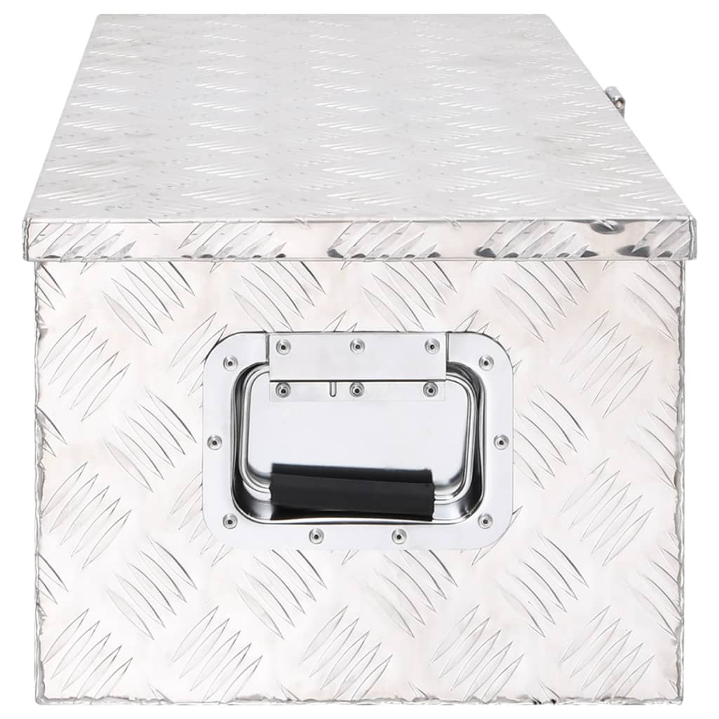 8720287132899_g_en_hd_2 vidaXL Storage Box Silver 80x39x30 cm Aluminium - Image 3