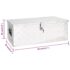 vidaXL Storage Box Silver 80x39x30 cm Aluminium - Image 8