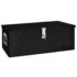 vidaXL Storage Box Black 80x39x30 cm Aluminium