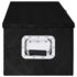 vidaXL Storage Box Black 80x39x30 cm Aluminium - Image 3
