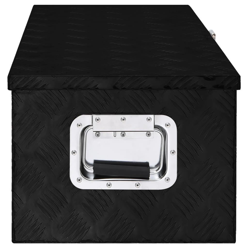 8720287132905_g_en_hd_2 vidaXL Storage Box Black 80x39x30 cm Aluminium - Image 3