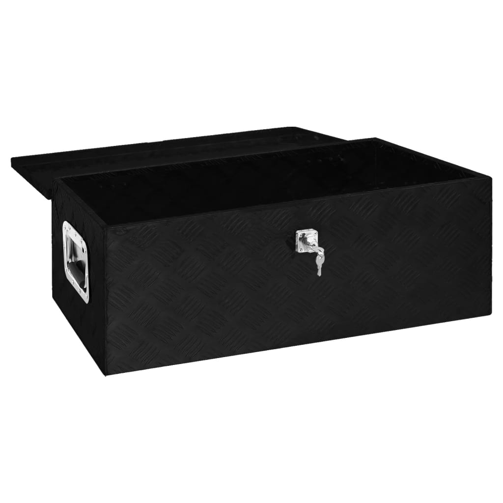 8720287132905_g_en_hd_4 vidaXL Storage Box Black 80x39x30 cm Aluminium - Image 5