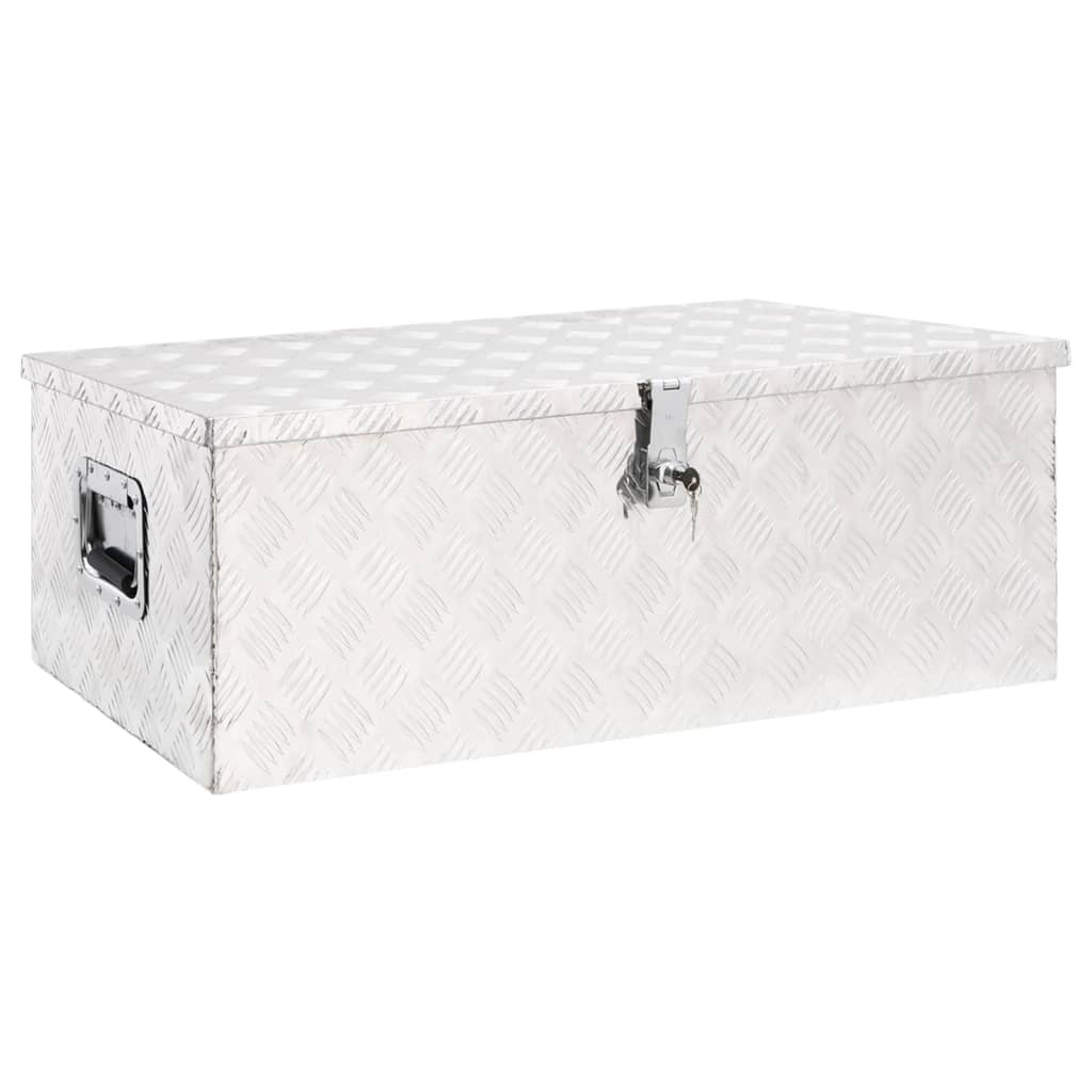 8720287132912_a_en_hd_1 vidaXL Storage Box Silver 90x47x33.5 cm Aluminium - Image 1