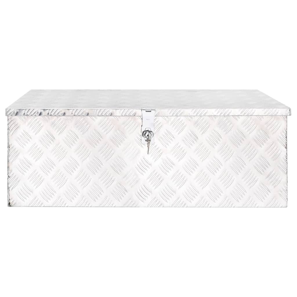 8720287132912_g_en_hd_1 vidaXL Storage Box Silver 90x47x33.5 cm Aluminium - Image 2