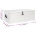 vidaXL Storage Box Silver 90x47x33.5 cm Aluminium - Image 8