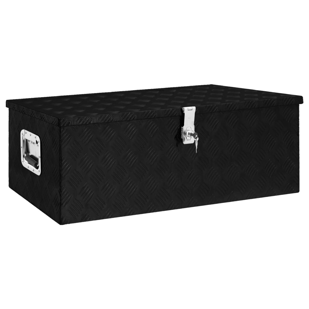 8720287132929_a_en_hd_1 vidaXL Storage Box Black 90x47x33.5 cm Aluminium - Image 1