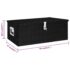 vidaXL Storage Box Black 90x47x33.5 cm Aluminium - Image 8
