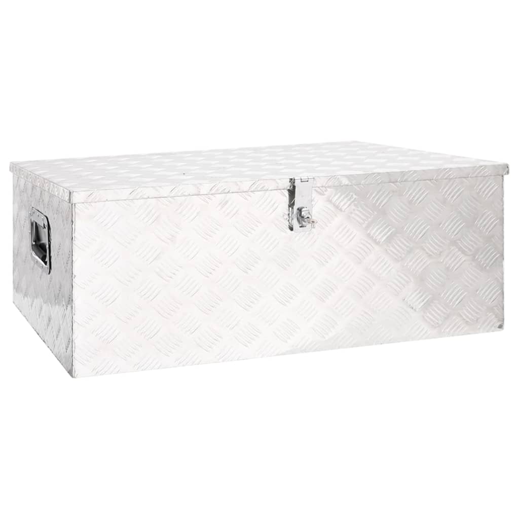 8720287132936_a_en_hd_1 vidaXL Storage Box Silver 100x55x37 cm Aluminium - Image 1