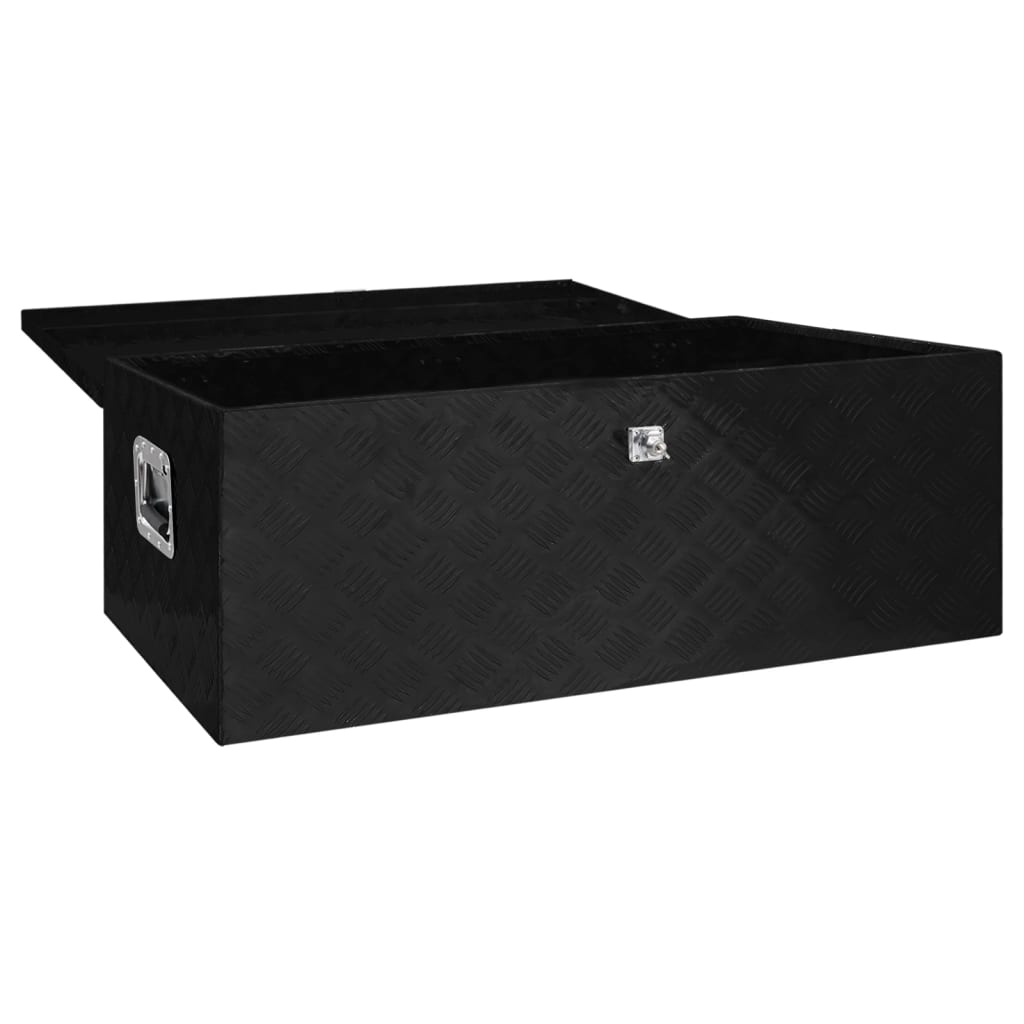8720287132943_g_en_hd_4 vidaXL Storage Box Black 100x55x37 cm Aluminium - Image 5