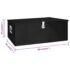 vidaXL Storage Box Black 100x55x37 cm Aluminium - Image 8
