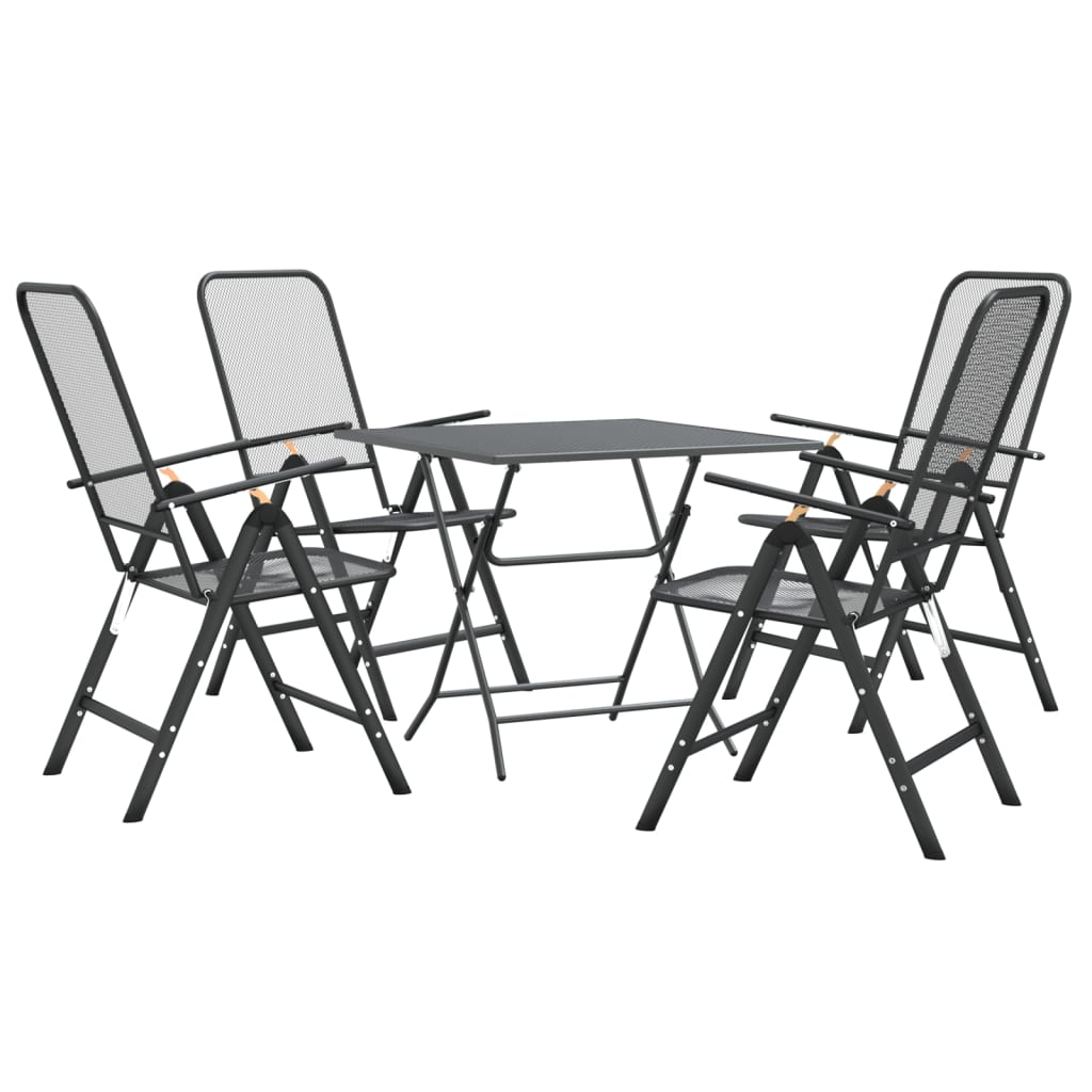 8720287133247_g_en_hd_1 vidaXL 5 Piece Garden Dining Set Expanded Metal Mesh Anthracite - Image 3