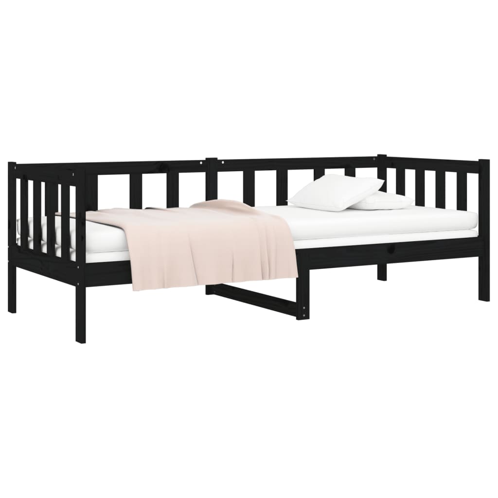 8720287133483_g_en_hd_1 vidaXL Day Bed without Mattress Black 90x190 cm Solid Wood Pine - Image 3