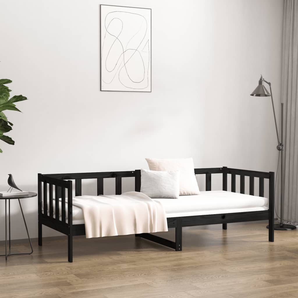 8720287133483_g_en_hd_2 vidaXL Day Bed without Mattress Black 90x190 cm Solid Wood Pine - Image 4