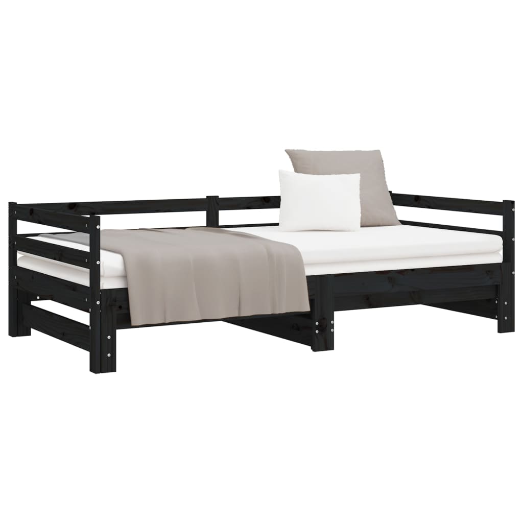 8720287133582_g_en_hd_3 vidaXL Pull-out Day Bed without Mattress Black 90x190 cm - Image 5