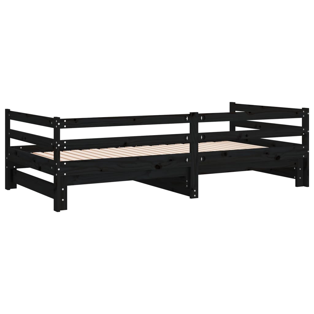 8720287133582_g_en_hd_6 vidaXL Pull-out Day Bed without Mattress Black 90x190 cm - Image 8