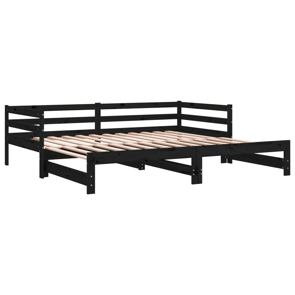 8720287133582_g_en_hd_9 vidaXL Pull-out Day Bed without Mattress Black 90x190 cm - Image 11