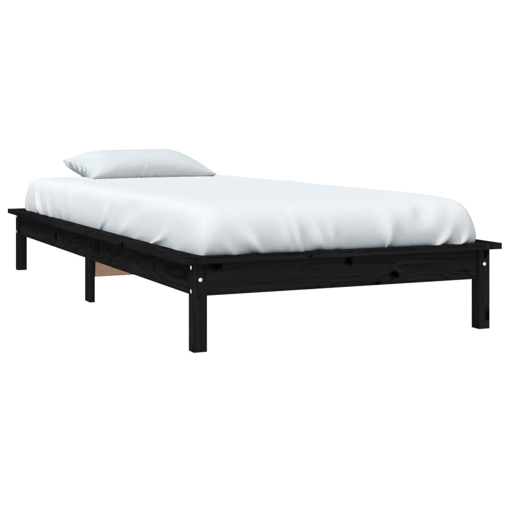 8720287134633_g_en_hd_1 vidaXL Bed Frame without Mattress Black 90x190 cm Solid Wood - Image 3