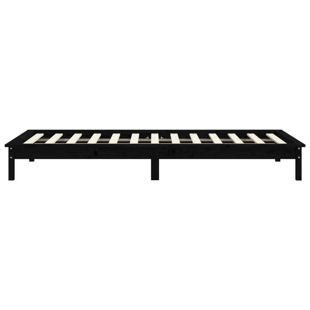 8720287134633_g_en_hd_4 vidaXL Bed Frame without Mattress Black 90x190 cm Solid Wood - Image 6