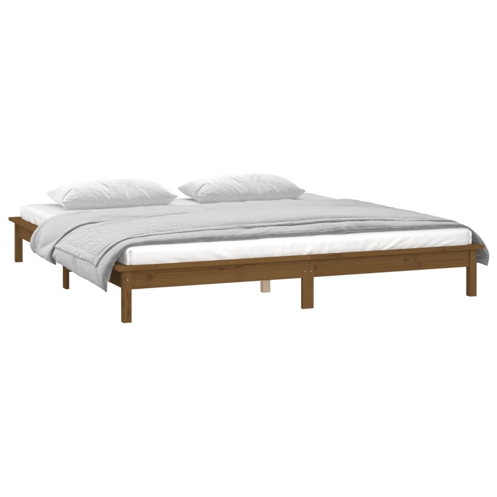 8720287135371_g_en_hd_3 vidaXL LED Bed Frame without Mattress Honey Brown 135x190 cm Solid Wood - Image 5