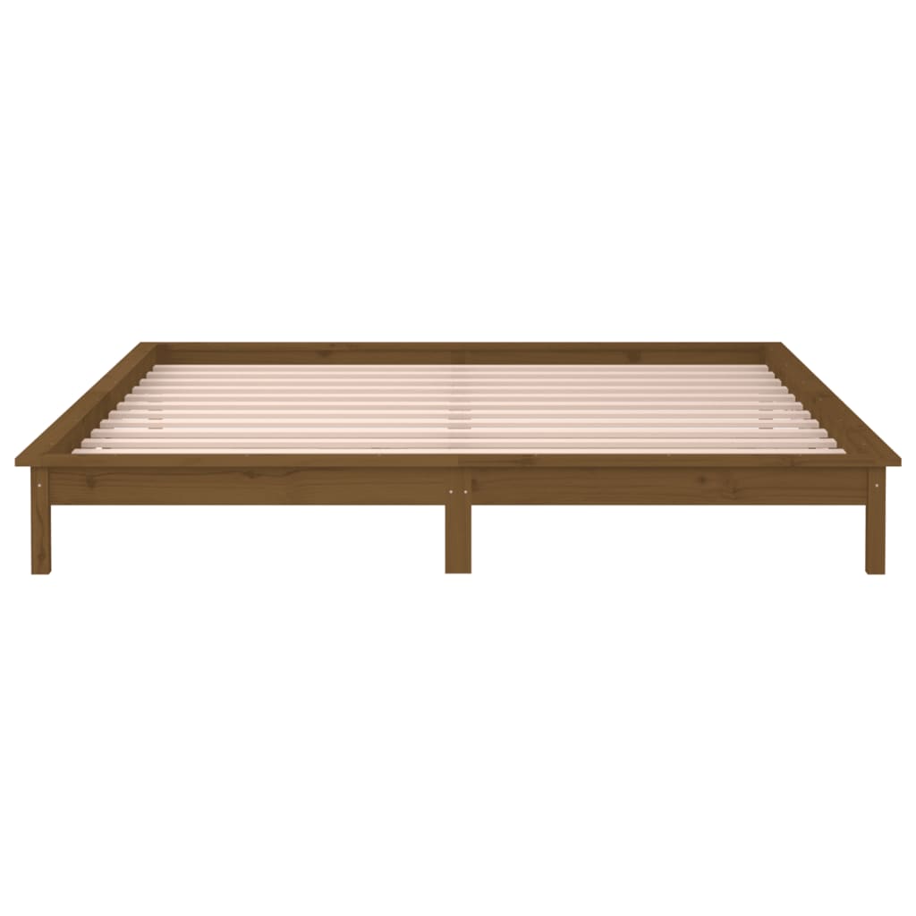 8720287135371_g_en_hd_5 vidaXL LED Bed Frame without Mattress Honey Brown 135x190 cm Solid Wood - Image 7