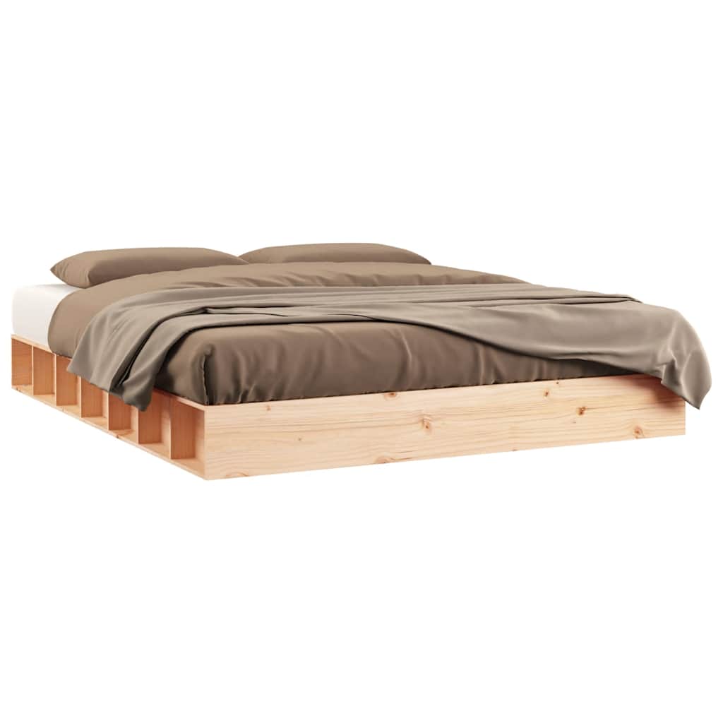 8720287135593_a_en_hd_1 vidaXL Bed Frame without Mattress 150x200 cm Solid Wood - Image 2