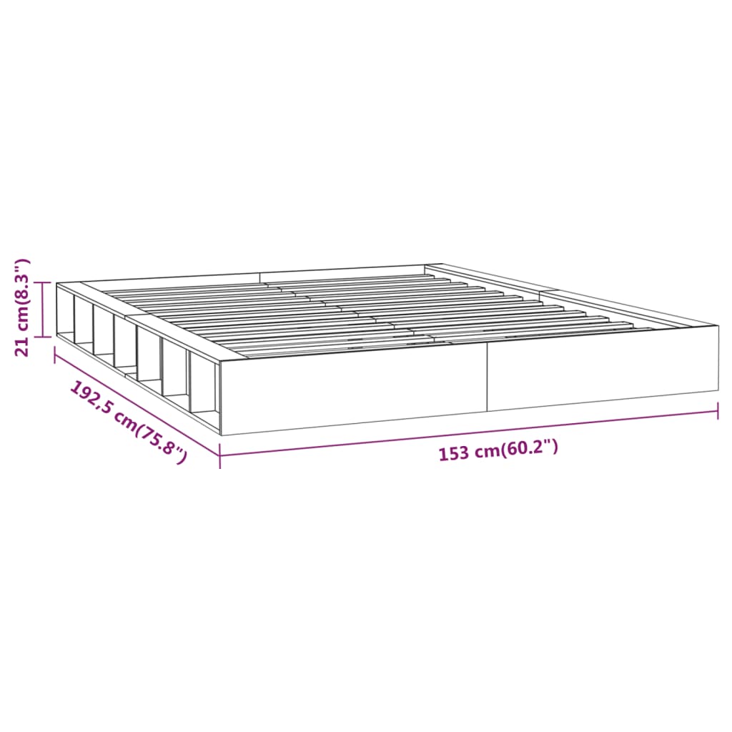 8720287136002_g_en_hd_6 vidaXL Bed Frame without Mattress White 135x190 cm Solid Wood - Image 8