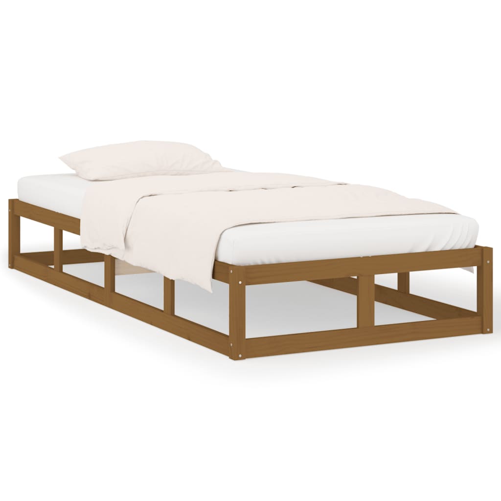 8720287136774_a_en_hd_1 vidaXL Bed Frame without Mattress Honey Brown 100x200 cm Solid Wood - Image 2