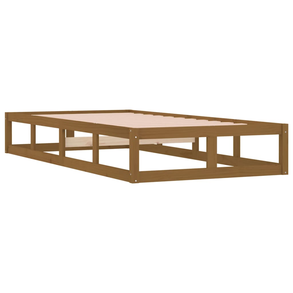 8720287136774_g_en_hd_2 vidaXL Bed Frame without Mattress Honey Brown 100x200 cm Solid Wood - Image 4